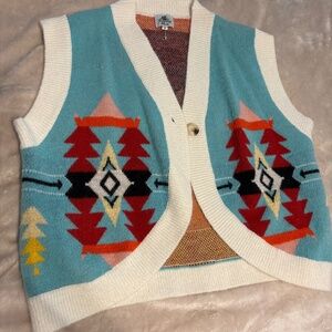 Aztec vest size Medium new